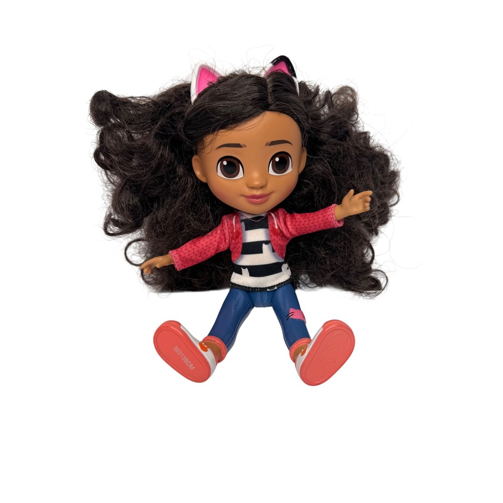Gabby's Dollhouse Gabby Girl 8 inch Doll with Cat Ears and Curly Hair Gift BDay